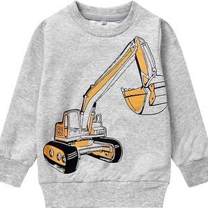 Boys Sweatshirts Cotton Long Sleeve Crewneck Pullover Toddler Kids Winter